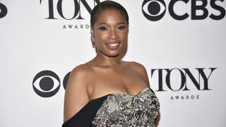 Jennifer Hudson, co-producer of "A Strange Loop," winner of the award for best new musical, poses in the press room at the 75th annual Tony Awards on Sunday, June 12, 2022, in New York. (Photo by Evan Agostini/Invision/AP)