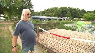 Campingplatz-Betreiber Lothar Marx ist stolz auf das Naturschwimmbad am "Odenwaldidyll".