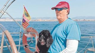 Herrchen mit Hund Argos