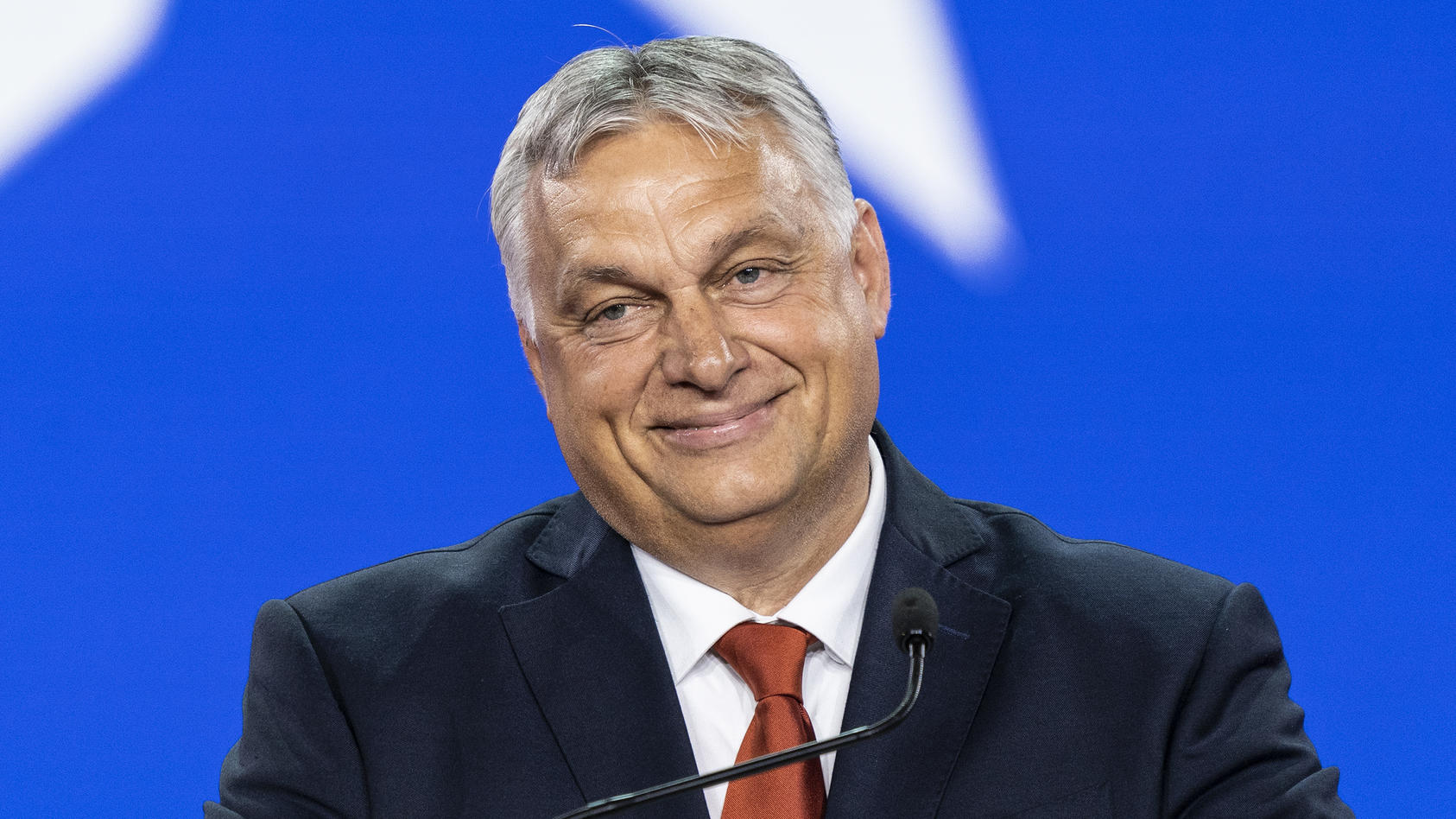 August 4, 2022, Dallas, Texas, United States: Prime Minister of Hungary Victor Orban speaks at CPAC Texas 2022 conference at Hilton Anatole. (Credit Image: © Lev Radin/Pacific Press via ZUMA Press Wire) / action press