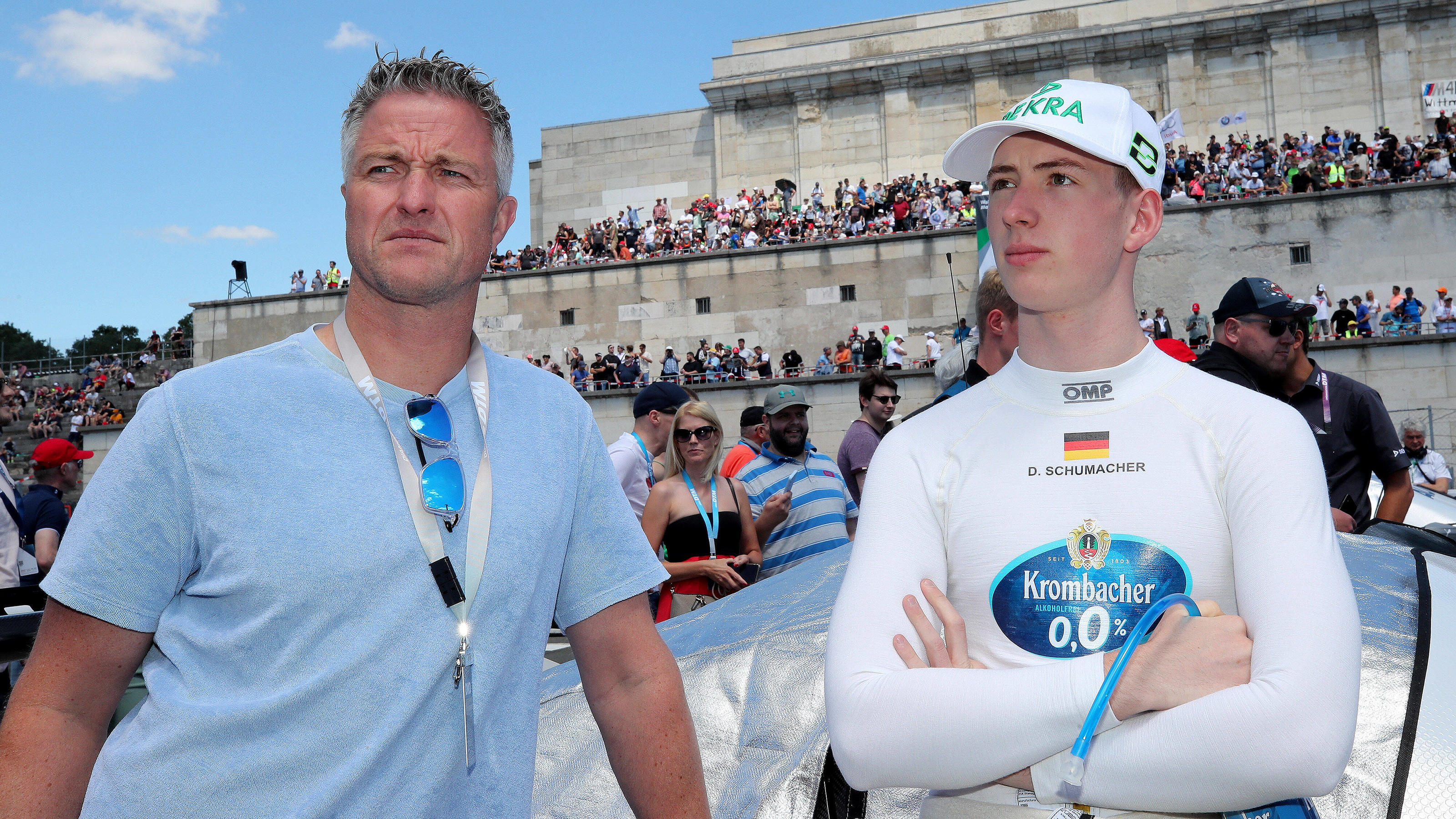 David Schumacher with his father Ralf.