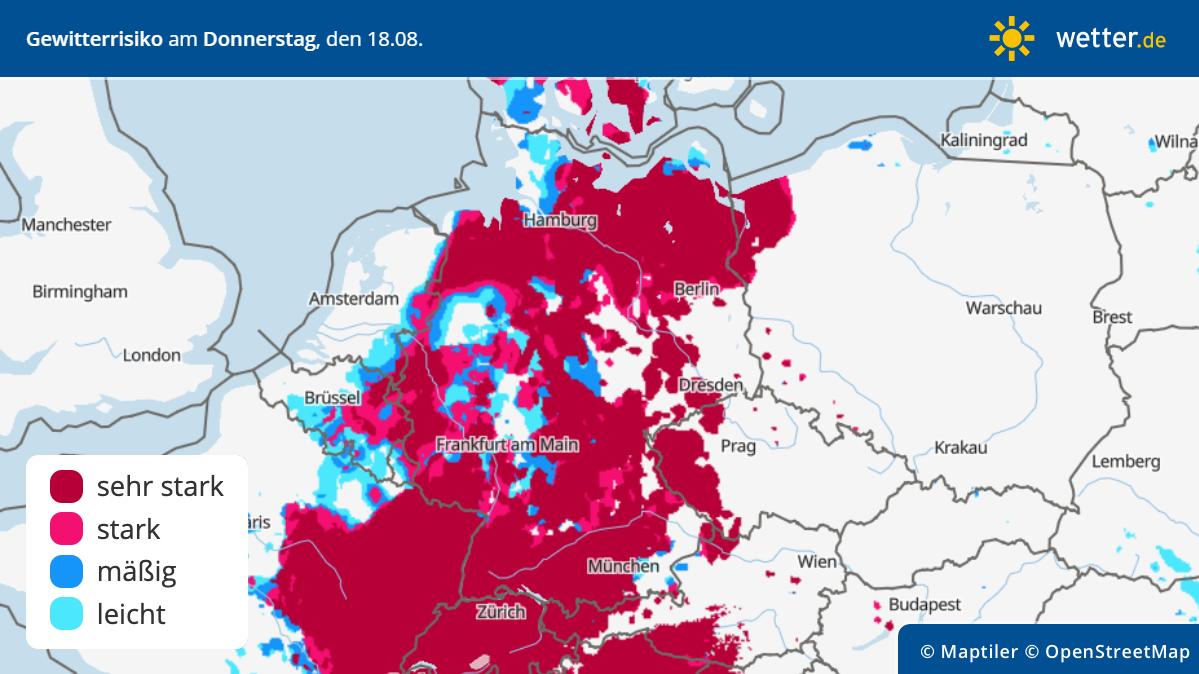 Unwetter-Fahrplan Für Deutschland: Hitze Und Schwüle Bringen Kräftige ...