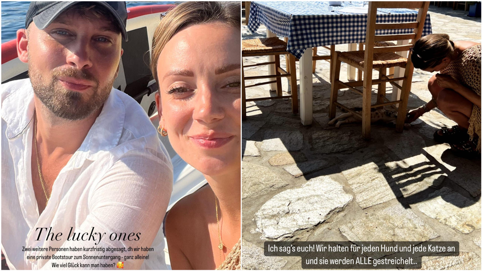 Auf Instagram zeigen Dominik und Anna ihren Fans Urlaubs-Einblicke