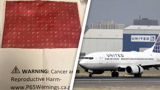 Eine Warnung ziert die neuen Halstücher der United-Airlines-Mitarbeiter: "Krebs und reproduktiver Schaden"