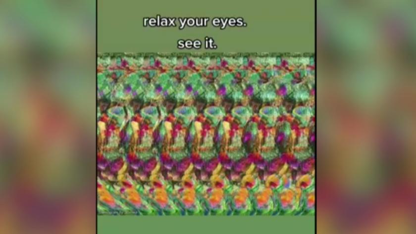 Optische Täuschung - Magisches Auge