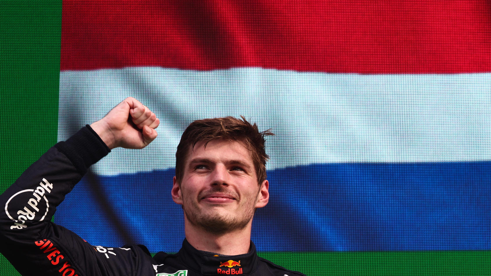  F1 Grand Prix Of The Netherlands Max Verstappen of Red Bull Racing on the podium of the Formula 1 Grand Prix of The Netherlands at Zandvoort circuit in Zandvoort, Netherlands on September 4, 2022. Zandvoort Netherlands PUBLICATIONxNOTxINxFRA Copyrig