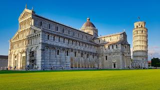 Der schiefe Turm von Pisa hat nach Angaben des Rekord-Institut nach einer Sanierung lediglich noch eine Neigung von 3,97 Grad - das reicht gerade Mal für Platz drei.