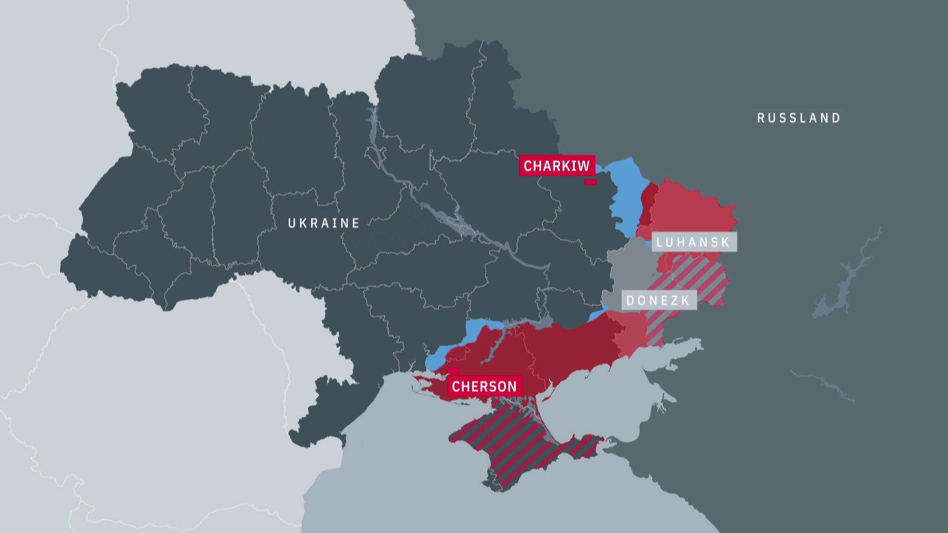 Ukrainische Armee ist auf dem Vormarsch