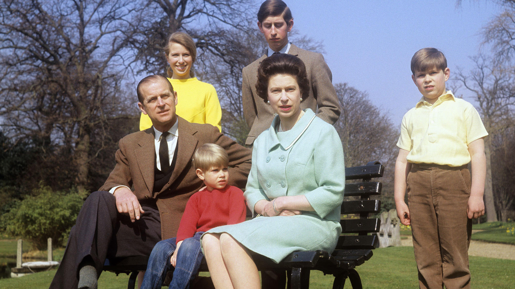 Queen Elizabeth II. und ihre Royal Family im Jahr 1968.