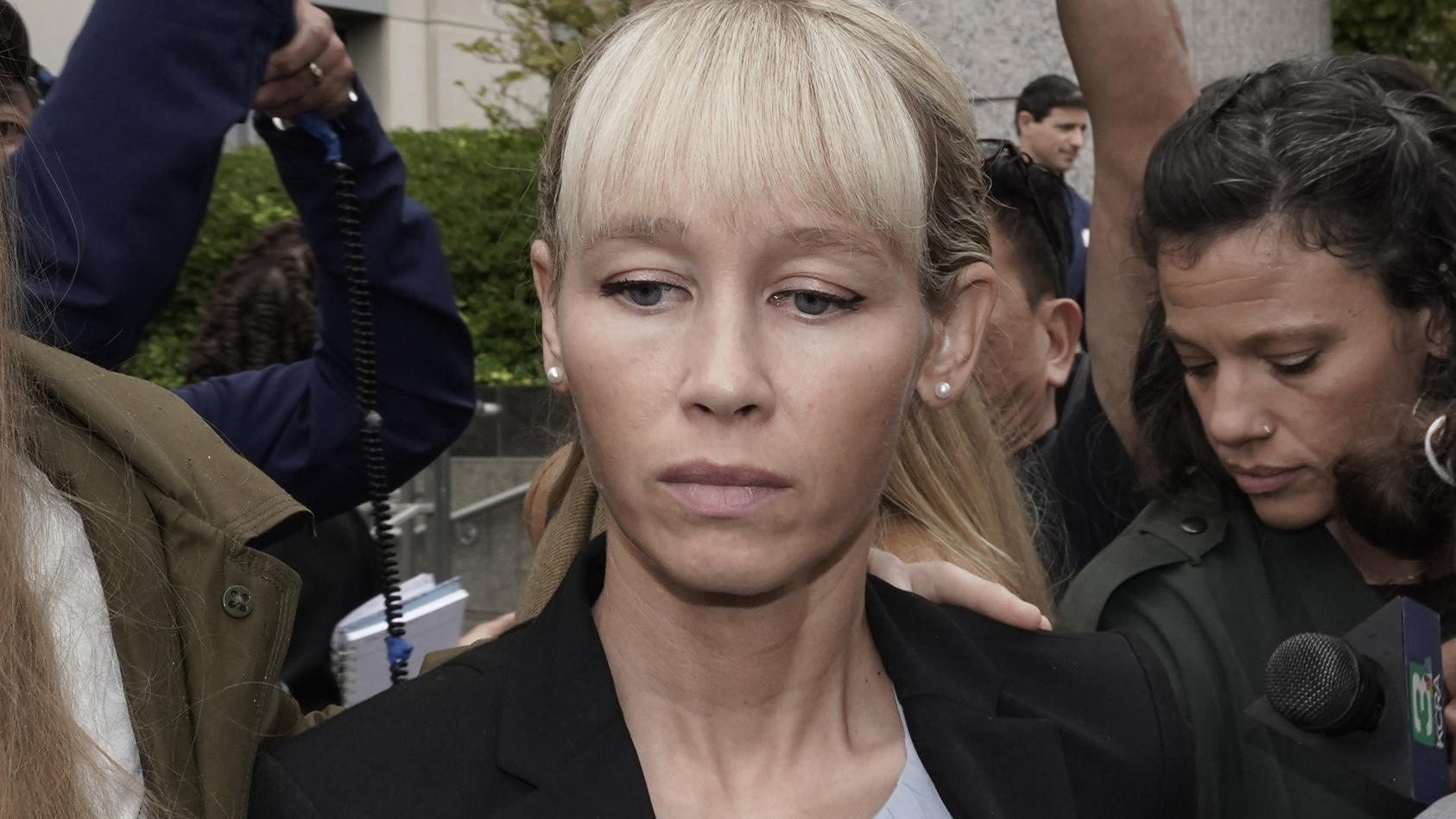 Sherri Papini leaves the federal courthouse after Federal Judge William Shubb sentenced her to 18 months in federal prison, in Sacramento, Calif., Monday, Sept. 19, 2022. Federal prosecutors had asked that she be sentenced to eight months in prison f