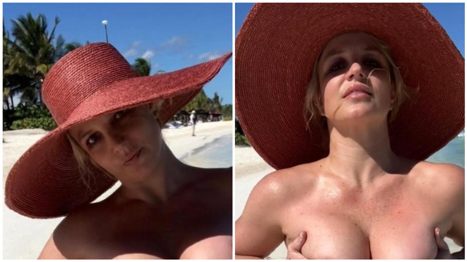 Britney Spears räkelt sich nackt am Strand und geht dabei so weit wie