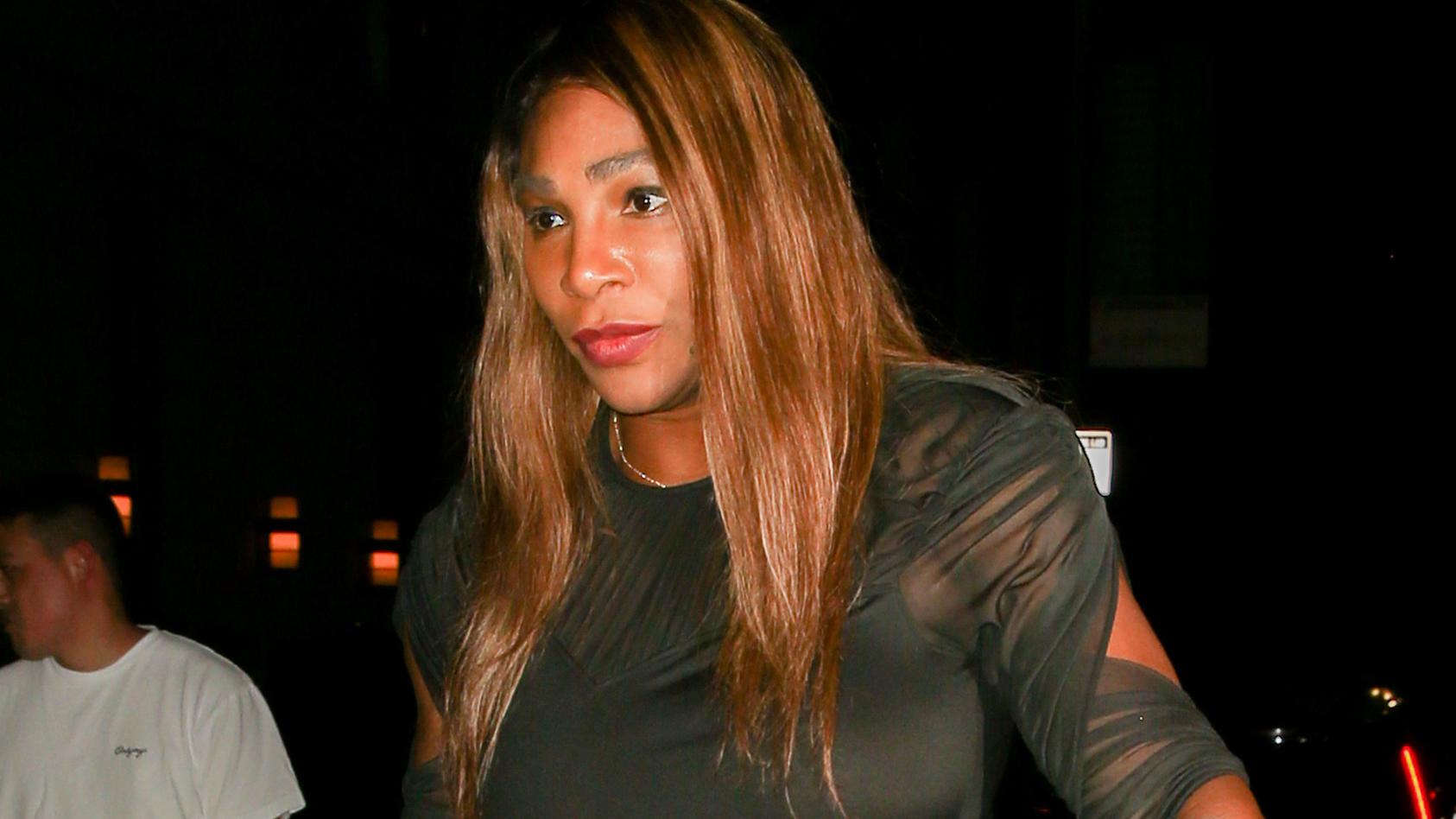 Serena Williams and husband are seen leaving the Edward Enninful's memoir bash in New York CityPictured: Serena WilliamsRef: SPL5420004 080922 NON-EXCLUSIVEPicture by: Felipe Ramales / SplashNews.comWorld Rights, 