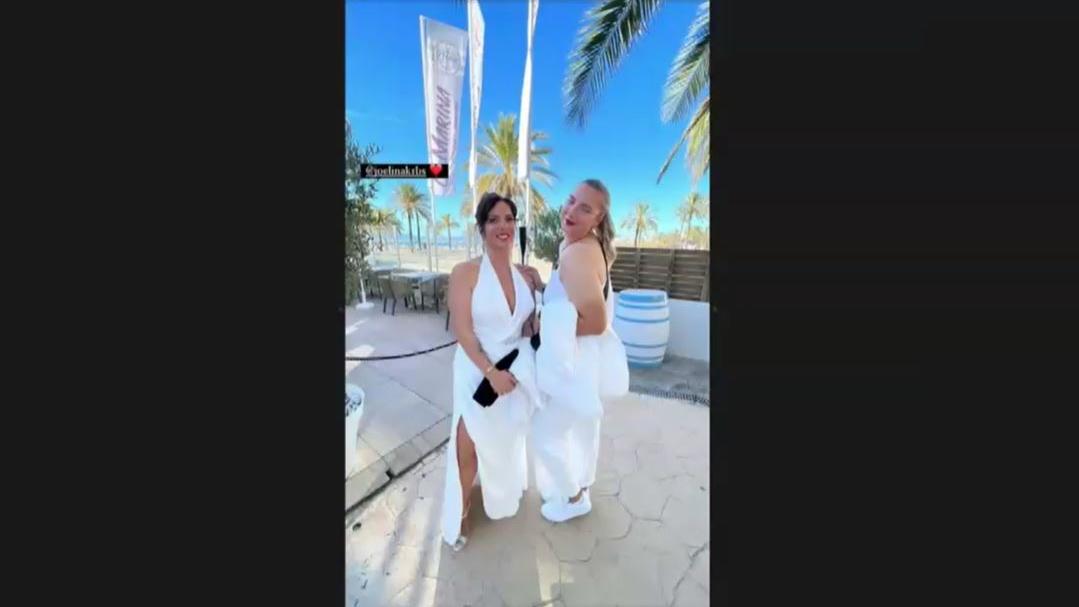 Daniela Büchner gemeinsam mit ihrer Tochter Joelina auf der Hochzeit von Lisha und Lou.