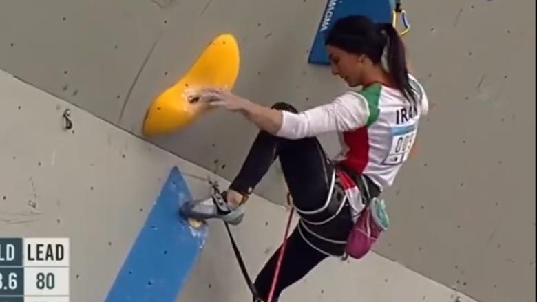 Elnaz Rekabi kletterte bei der Asienmeisterschaft ohne Kopftuch