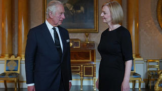  . 09/09/2022. London, United Kingdom. King Charles III during his first audience with UK Prime Minister Liz Truss at Buckingham Palace in London, following the death of Queen Elizabeth II. PUBLICATIONxINxGERxSUIxAUTxHUNxONLY xPoolx/xi-Imagesx IIM-23749-0004