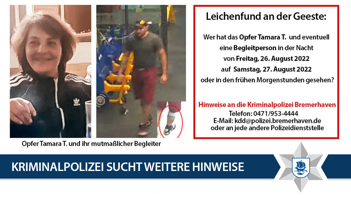 Am Dienstag (18.10.22) hatte die Polizei Bremerhaven diese beiden Fotos veröffentlicht.