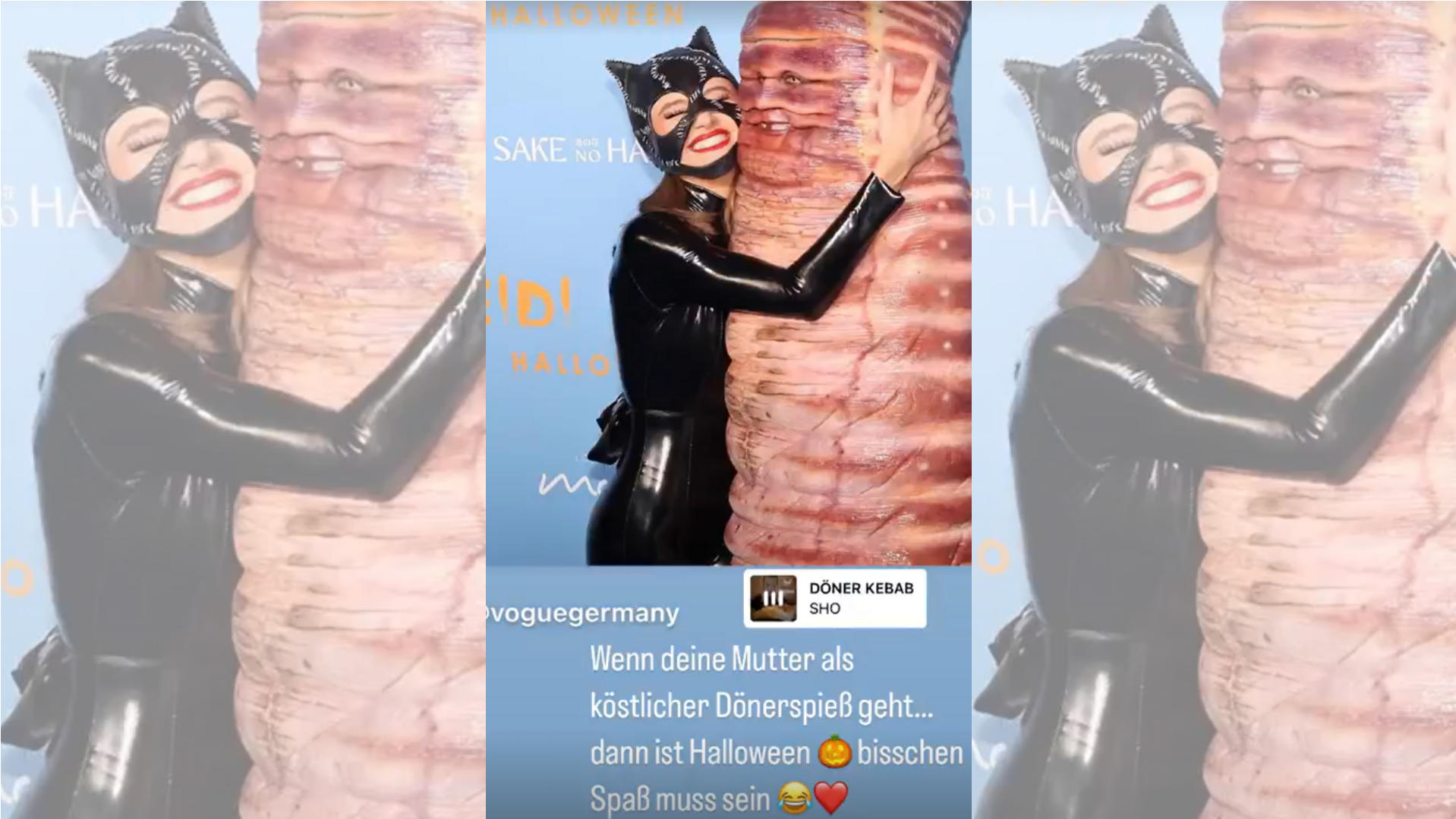 So macht sich Sarah Knappik über Heidi Klums Halloween-Kostüm lustig.