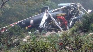Der abgestürzte Helikopter wurde in einer ländlichen Gegend in Italien gefunden.