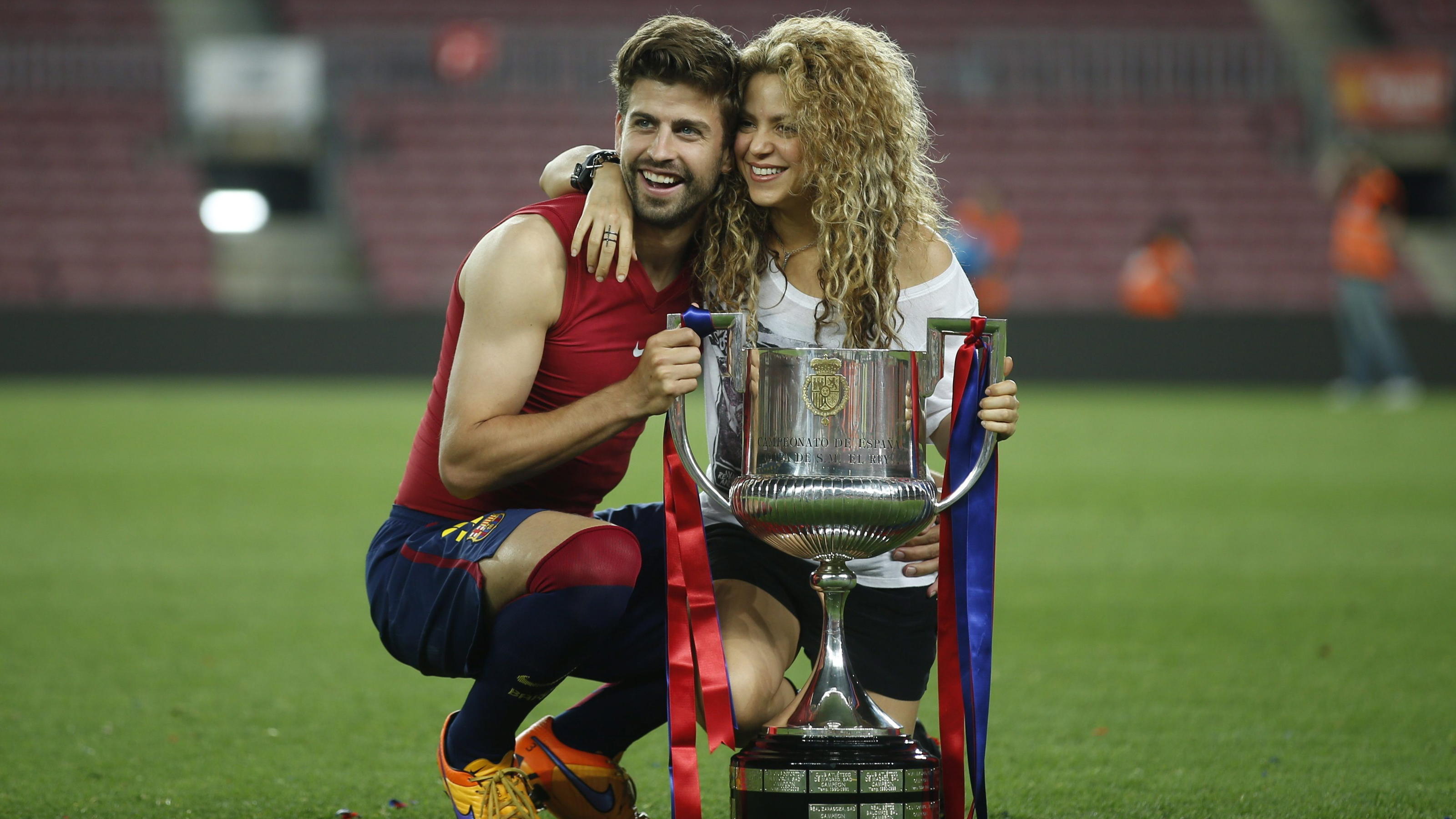 Gemeinsam feierten sie auch sportliche Triumphe wie den Sieg in der Champions League: Piqué mit seiner Shakira.