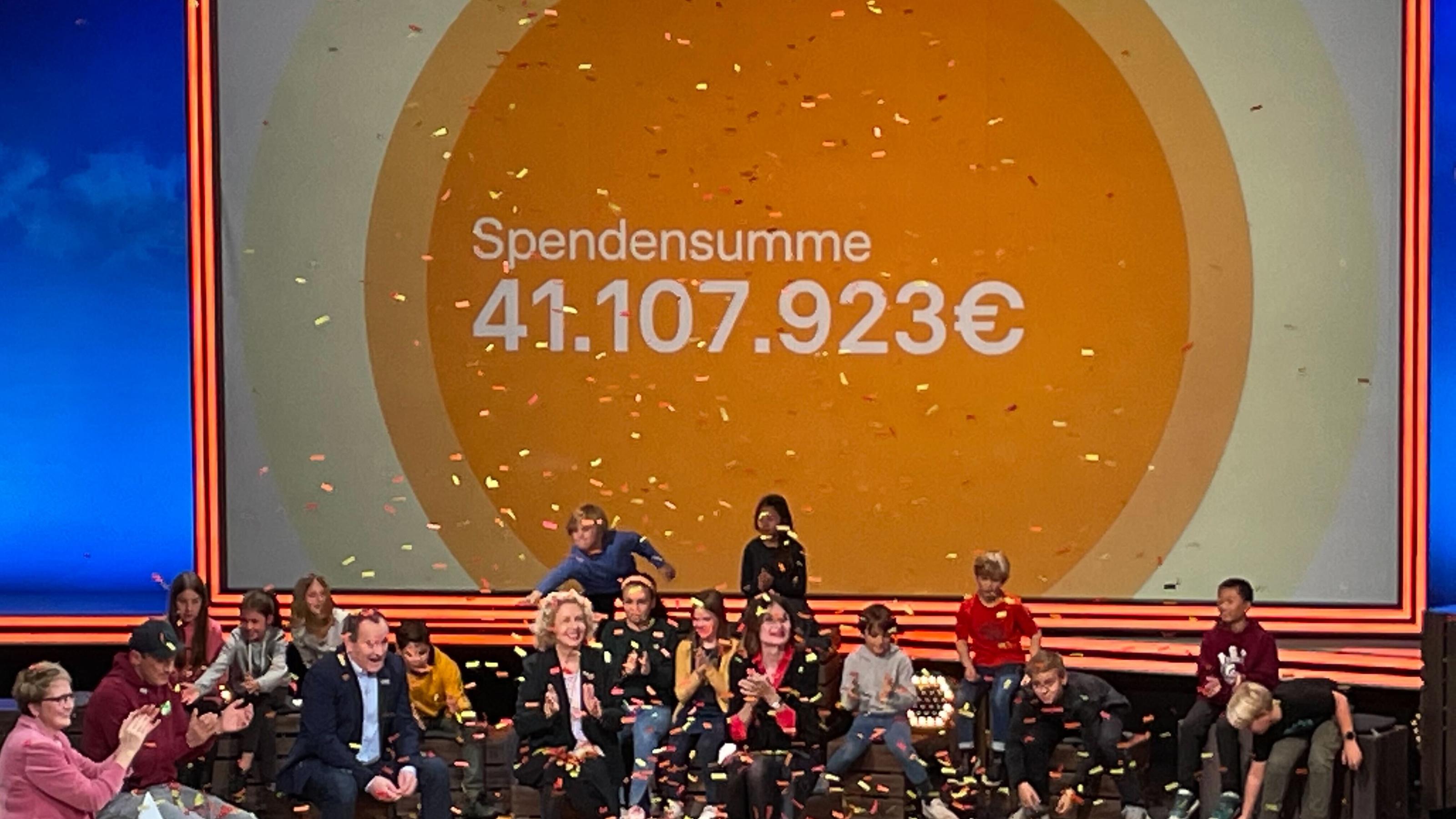 Das vorläufige Endergebnis des RTL-Spendenmarathons 2022.