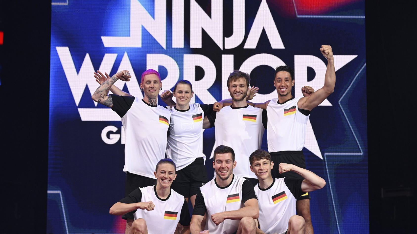 Team Deutschland beim "Ninja Warrior Germany - 4 Nationen Special".