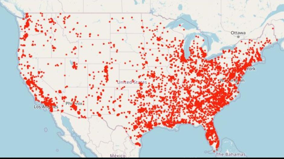 USA: Schießerei in Supermarkt – Karte zeigt Todesfälle durch