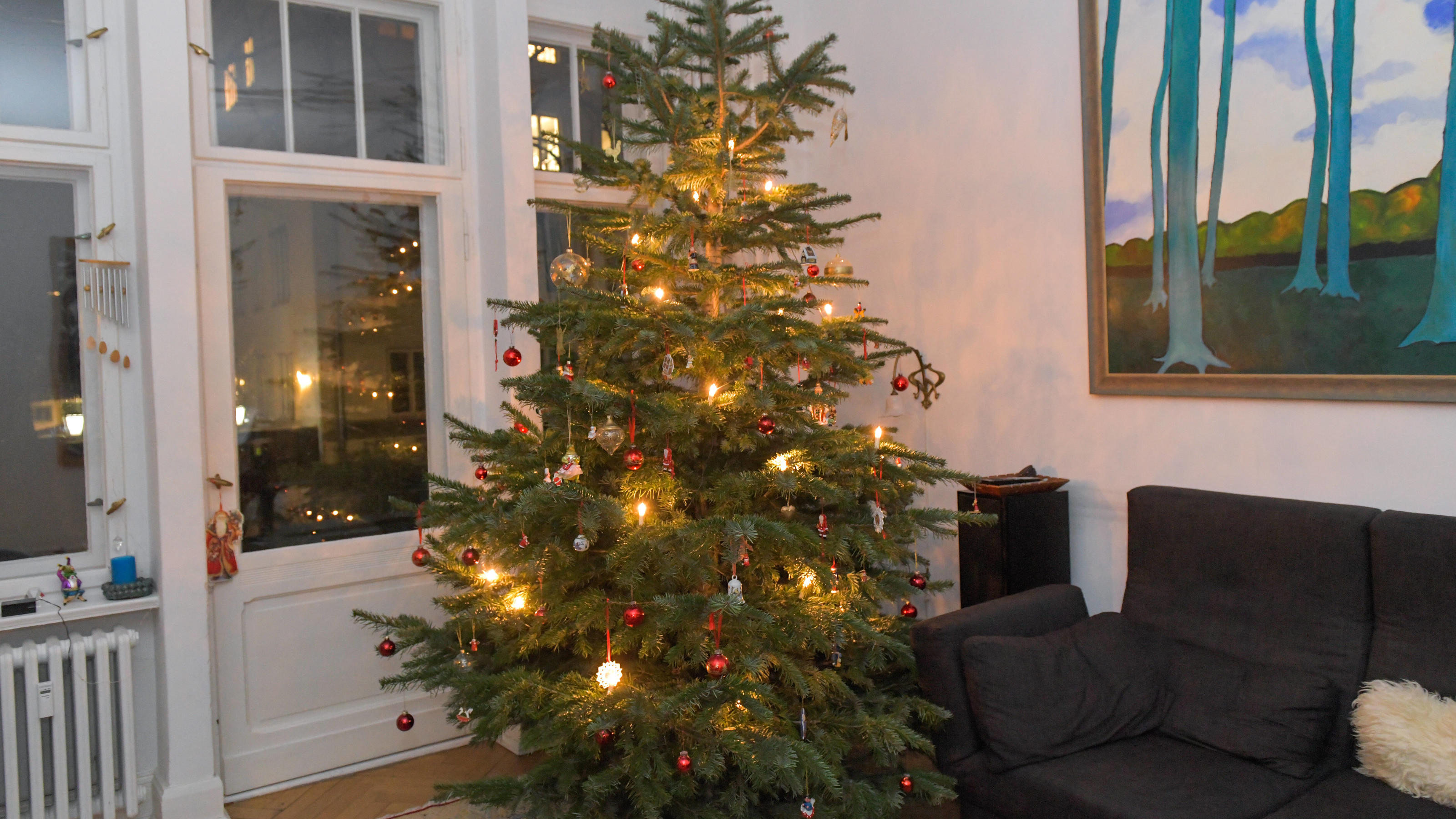  Weihnachtsbaum, Wohnzimmer
