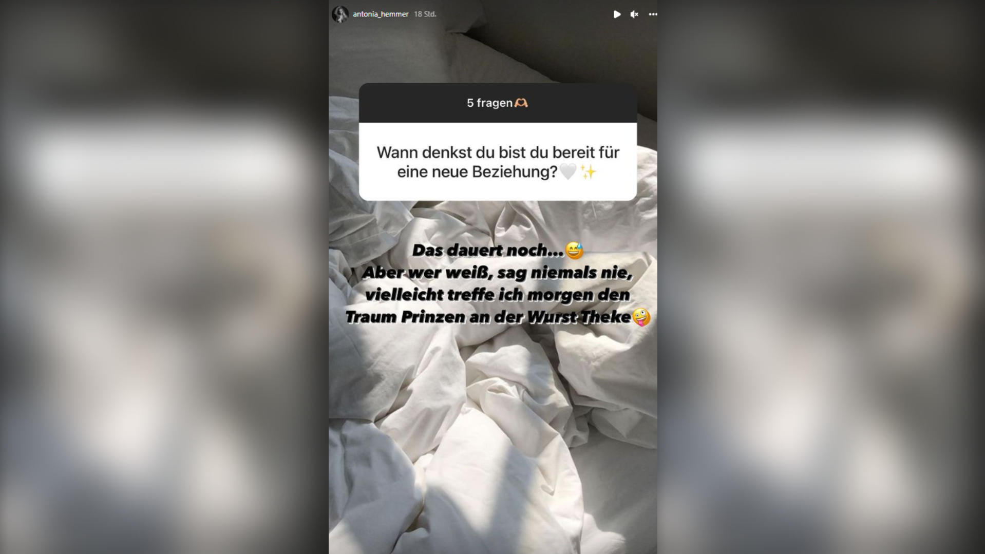Antonia Hemmer stellt sich in einer Instagram-Fragerunde offen den Fragen ihrer Fans.