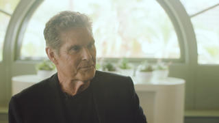 David Hasselhoff beim Interview in Monaco.
