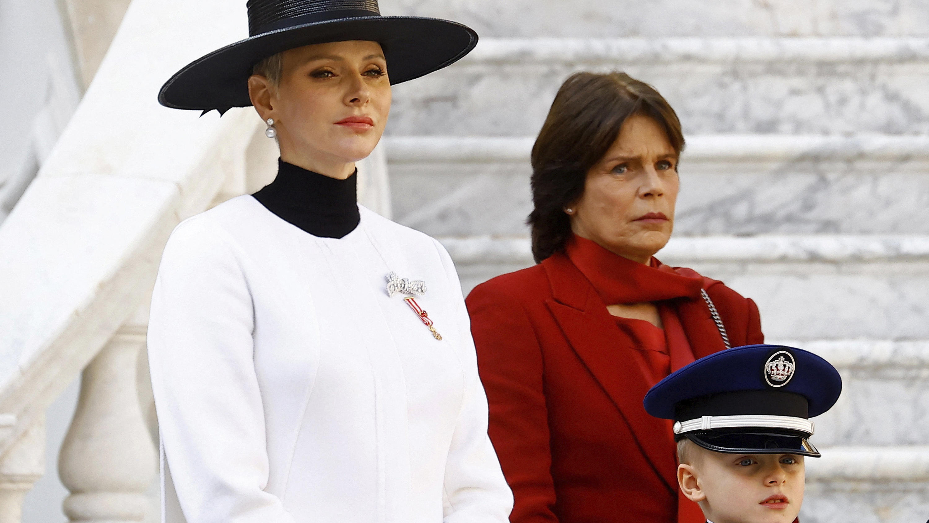 Fürstin Charlene von Monaco, Prinzessin Stéphanie und Prinz Jacques