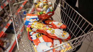 Schokolade, Nikolaus, einkaufen, Einkaufskorb