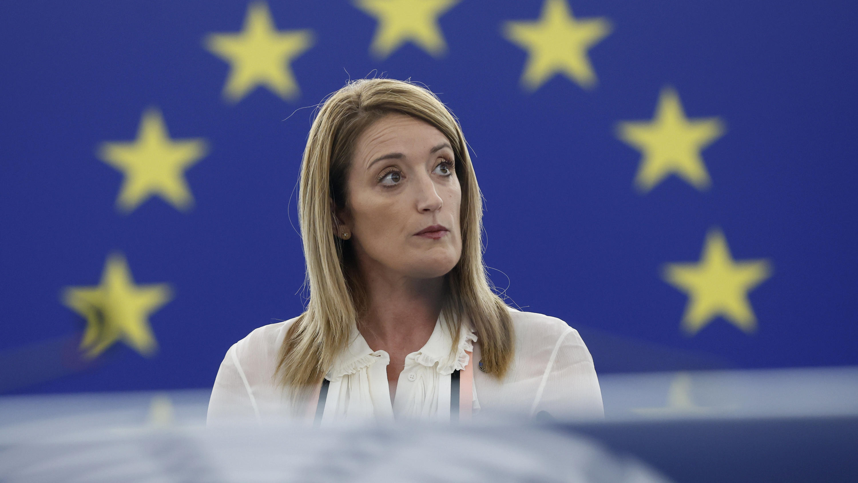 Die Griechische Vizepräsidentin Des Eu Parlamentes Eva Kaili Ist Ihren