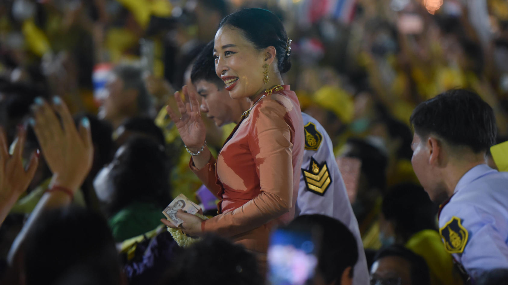 La princesa Bajrakitiyabha (foto de archivo) en la unidad de cuidados intensivos de una clínica en Bangkok. 