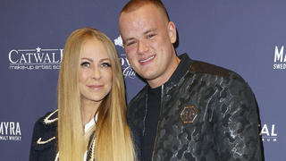Jenny Elvers und Sohn Paul Jolig