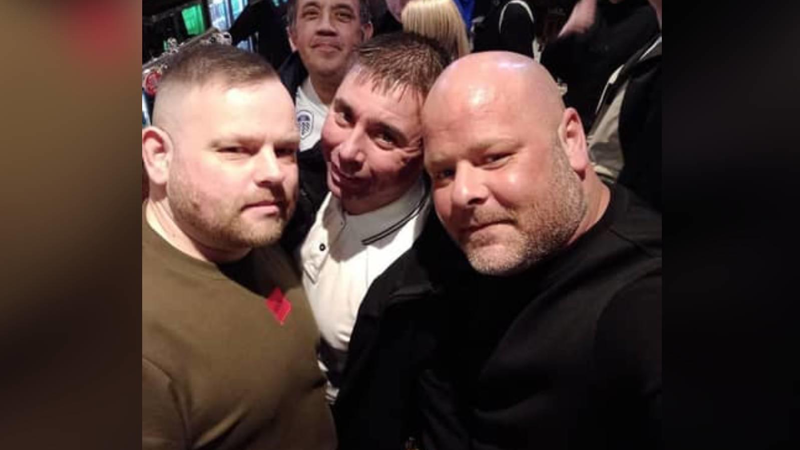 Gareth Blenkins und sein Cousin Damien Sharpe aus Leeds.