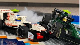 Lego-Crash Mick und Vettel