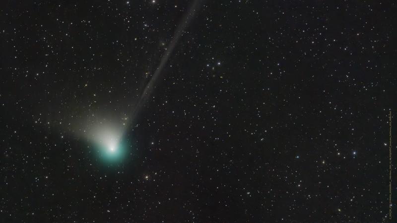HANDOUT - 19.12.2022, ---: Das Bild zeigt den Kometen C/2022 E3 (ZTF). Der Komet kommt nur alle rund 50 000 Jahre vorbei und könnte in den kommenden Tagen mit bloßem Auge am Nachthimmel zu sehen sein. (zu dpa "Komet fliegt zu seltenem Rendezvous an E