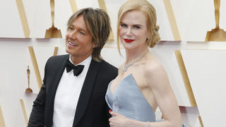 LOS ANGELES, USA - MARCH 27, 2022: Keith Urban, Nicole Kidman arrives on the red carpet outside the Dolby Theater for the 94th Academy Awards in Los Angeles, USA.