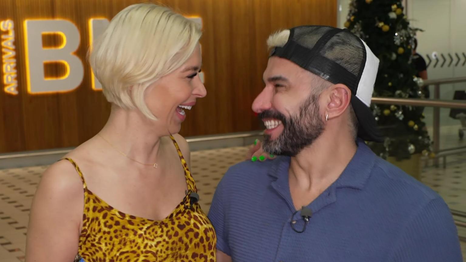 Verena Kerth und Freund Marc Terenzi sind in Brisbane gelandet. Bald geht es für die Radiomoderatorin ins Dschungelcamp.