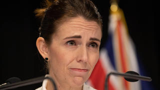  200330 -- WELLINGTON, March 30, 2020 -- New Zealand Prime Minister Jacinda Ardern reacts during a press conference about COVID-19 in Wellington, New Zealand, March 30, 2020. Mark Mitchell/NZME/Pool via Xinhua NEW ZEALAND-WELLINGTON-COVID-19 GuoxLei PUBLICATIONxNOTxINxCHN