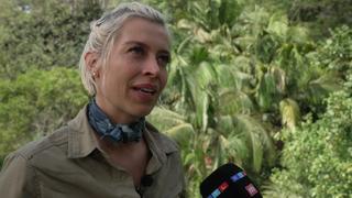 Verena Kerth nach ihrem Auszug aus den Dschungelcamp