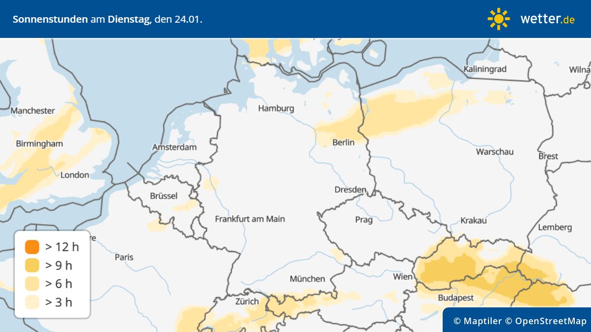 Wettervorhersage für Deutschland: Wenig Sonnenschein