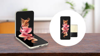 Samsung Galaxy Z Flip 3 in einer Collage