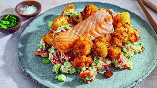 Ofenlachs mit Röstblumenkohl