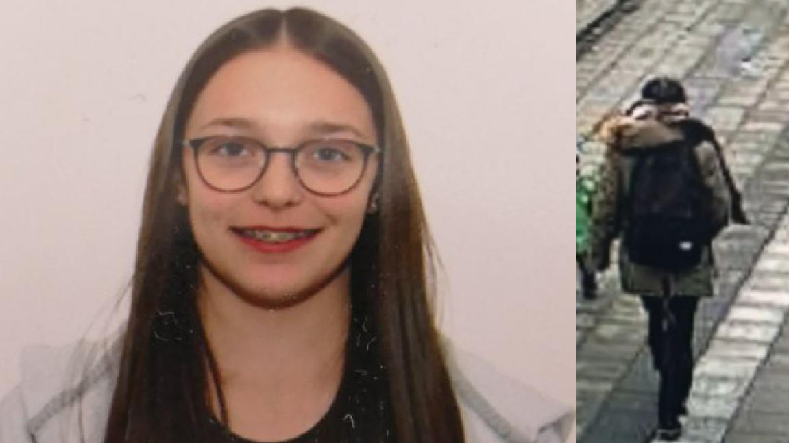 Das ist das letzte Foto der vermissten Julia W. Die Aufnahme rechts zeigt die 16-Jährige am Bahnhof am Tag ihres Verschwindens. Nach dieser Aufnahme verliert sich jede Spur von der Schülerin aus Remshalden.