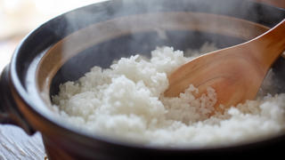 Lockerer Reis aus dem Reiskocher.