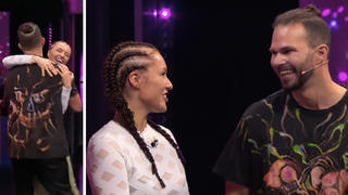 So süß: DJ findet DJane bei "Take Me Out"! Freudestrahlend laufen sich Kandidat Edgar und Single-Lady Nena am Ende bei Jan Köppen in die Arme.  Vielleicht der Anfang für etwas ganz Großes, wie der meint...