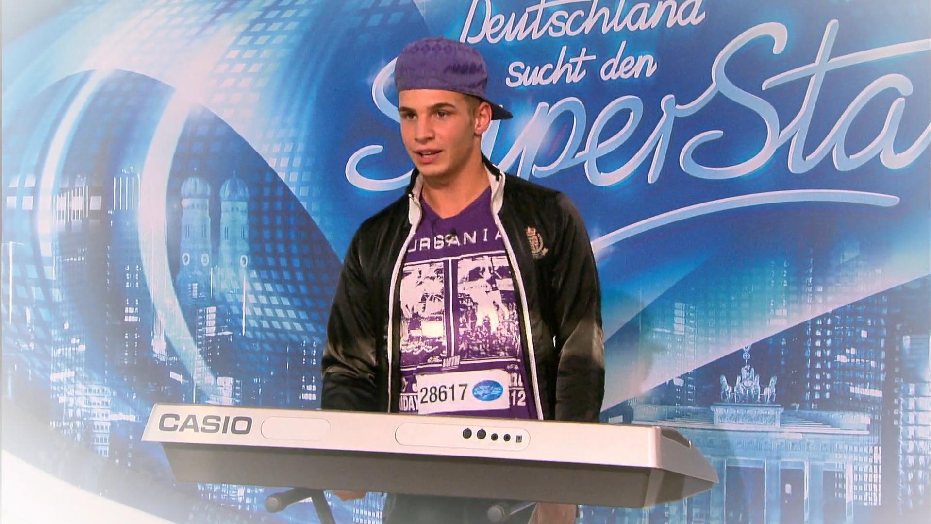 Pietro Lombardi bei seinem ersten DSDS-Auftritt