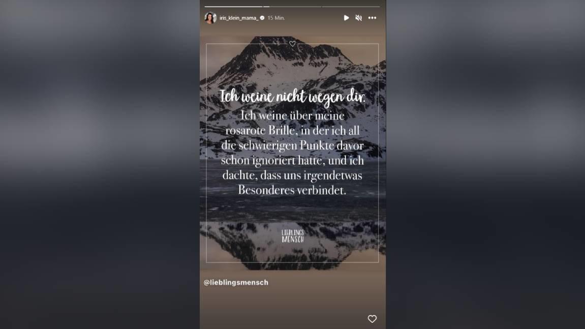 "Ich weine nicht wegen dir" - Katzenberger-Mama Iris Klein meldet sich auf Instagram