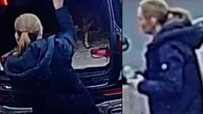 27.01.2023: Bilder einer Überwachungskamera in Nicola Bulleys Einfahrt zeigen, wie sie nur wenige Stunden vor ihrem Verschwinden ihr Auto belädt.